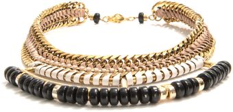Lizzie Fortunato Open Spaces Chain and Leather Necklace - Lyst