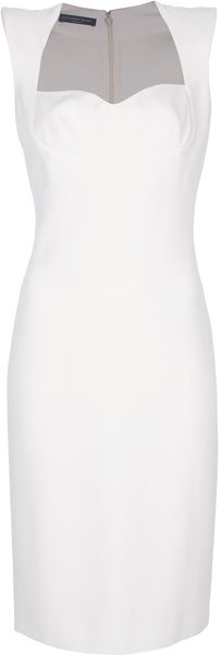 Alexander McQueen Crepe Pencil Dress - Lyst