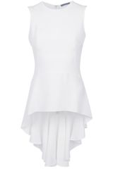 Alexander McQueen Sleeveless Peplum Top