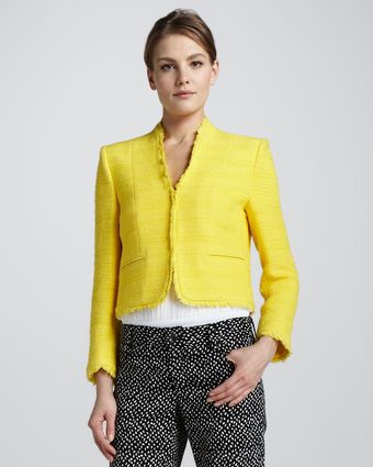 Alice + Olivia Princeton Boxy Tweed Jacket - Lyst