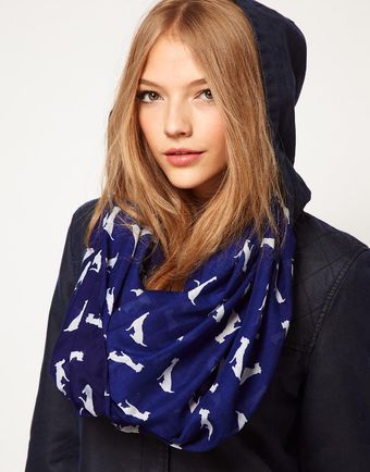 Asos Dog Print Snood - Lyst