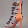 Balenciaga Twotone Sandal Pump in Silver (orange) - Lyst