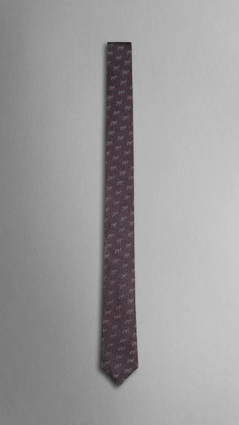 Burberry Prorsum Skinny Fit Geometric Silk Tie - Lyst