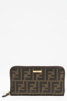 Fendi Zucca Wallet - Lyst