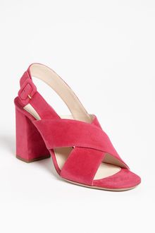 Prada Crisscross Slingback Sandal - Lyst
