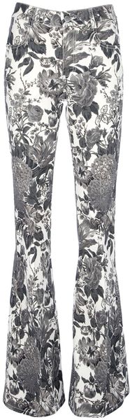 Stella McCartney Floral Print Flares - Lyst