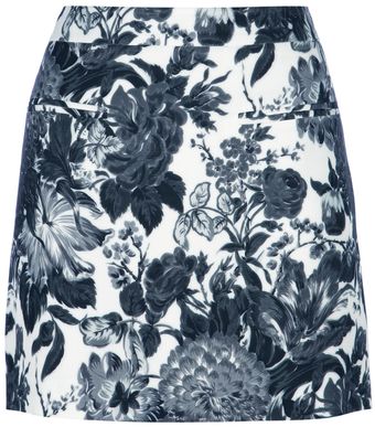 Stella McCartney Floral Print Mini Skirt - Lyst