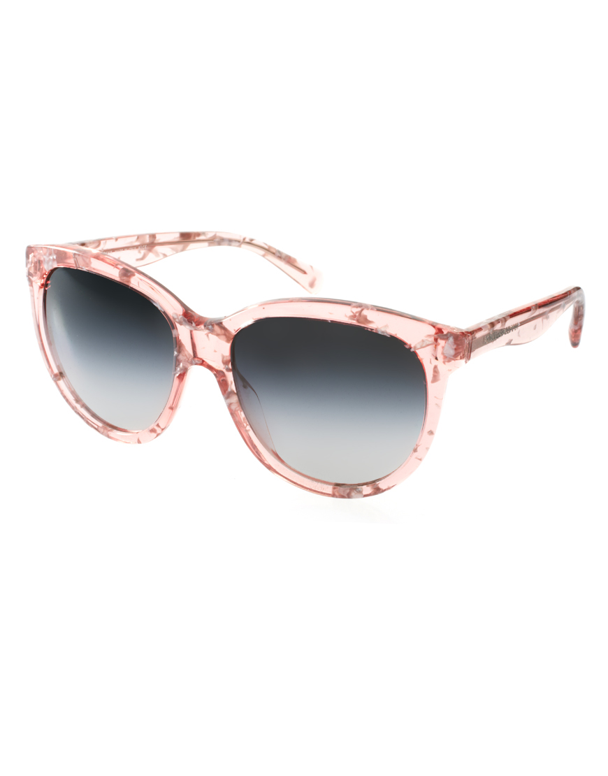 Dolce And Gabbana Dolce And Gabanna Matt Silk Pink Glitter Sunglasses In Pink Lyst