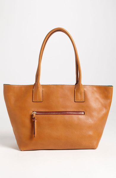 small brown leather shoulder bag