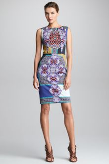 Etro Sleeveless Printed Sheath Dress - Lyst
