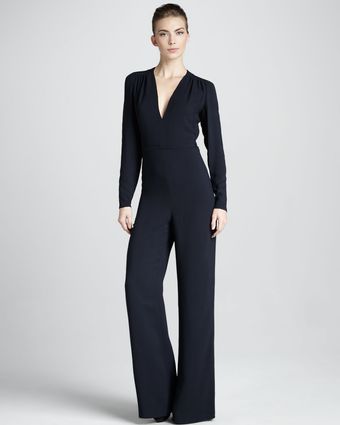 Stella McCartney Longsleeve Wideleg Jumpsuit - Lyst