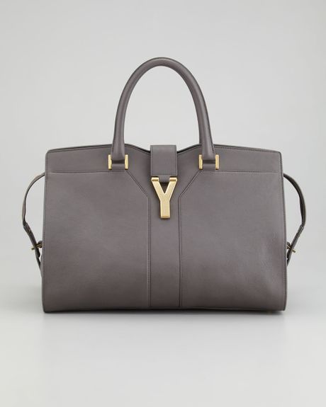 grey ysl tote