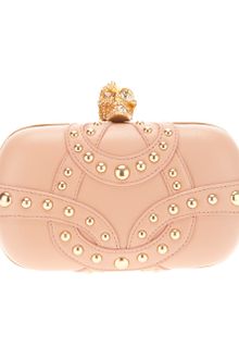 Alexander McQueen Skull Clasp Clutch Bag - Lyst