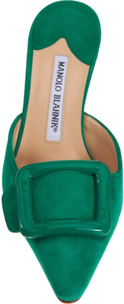 manolo blahnik emerald green