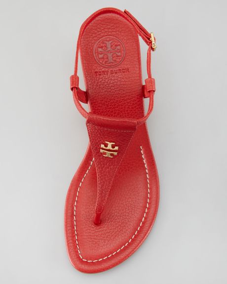 tory burch red wedges