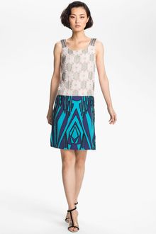 Tracy Reese Beaded Silk Shift Dress - Lyst