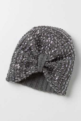 Anthropologie Cozy Sequined Turban - Lyst