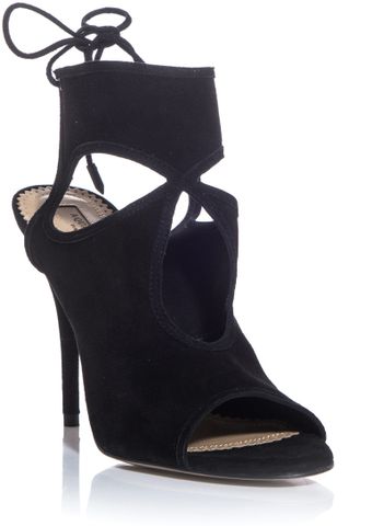 Aquazzura Sexy Thing Suede Sandals - Lyst
