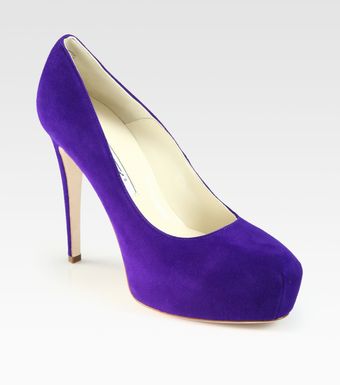 Brian Atwood Maniac Suede Platform Pumps - Lyst