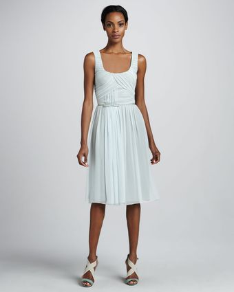 Carolina Herrera Silk Chiffon Dress - Lyst