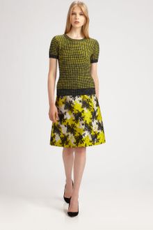 Erdem Short Sleeve Wool Sweater - Lyst