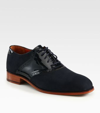 Florsheim By Duckie Brown Suede Saddle Shoe - Lyst