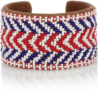 Isabel Marant Beaded Suede Cuff - Lyst