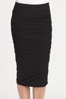 James Perse Ruched Pencil Skirt - Lyst