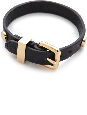 Marc By Marc Jacobs Turnlock Charm Leather Bracelet - Lyst