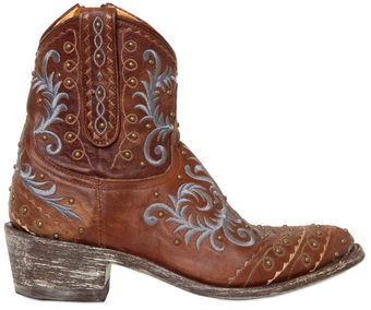 Mexicana Embroidered Leather Low Boots - Lyst