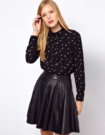 NW3 By Hobbs Nw3 Birdie Print Shirt - Lyst