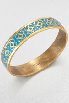 Oscar de la Renta Resin Inset Bangle Bracelet - Lyst