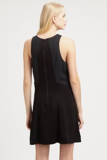 Rag & Bone Adeline Leathertrim Dress - Lyst