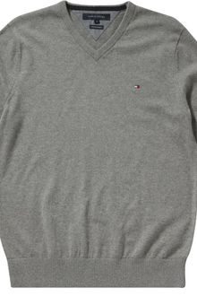 Tommy Hilfiger Cotton Cashmere Vneck Sweater - Lyst