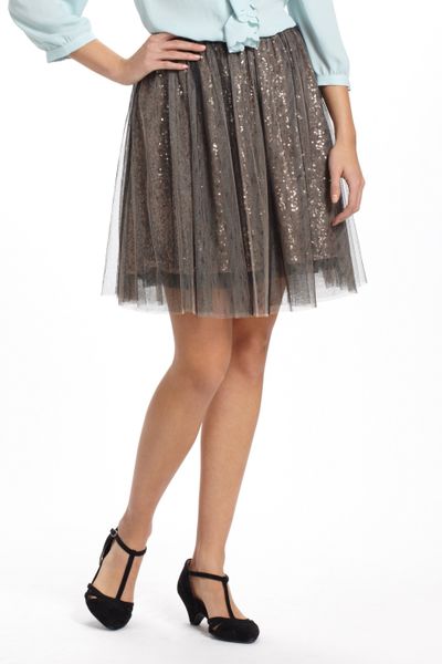 anthropologie-black-motif-sparked-tulle-party-skirt | Party skirt, Sparkle tulle skirt, Womens skirt