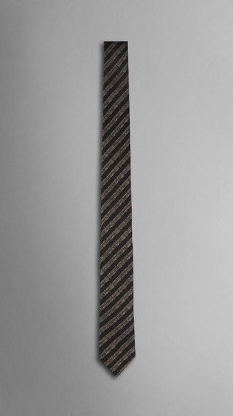 Burberry Prorsum Striped Jacquard Silk Tie - Lyst