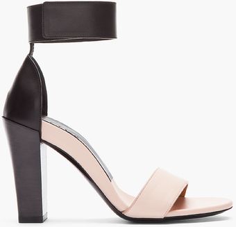 Chloé Nude Bicolor Ankle Strap Sandal - Lyst