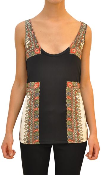 Givenchy Printed Jersey Tank Top - Lyst