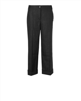Jaeger Linen Capri Pant - Lyst