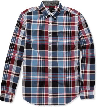 J.Crew Peyton Madrascheck Cotton Shirt - Lyst