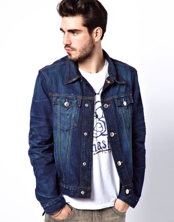 True Religion Jacket Jimmy Denim Back Embroidered Logo - Lyst