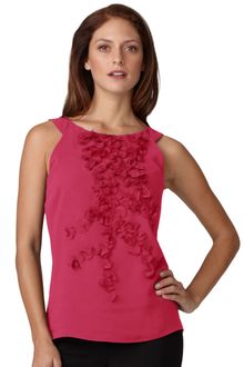Adrianna Papell Applique Blouse - Lyst
