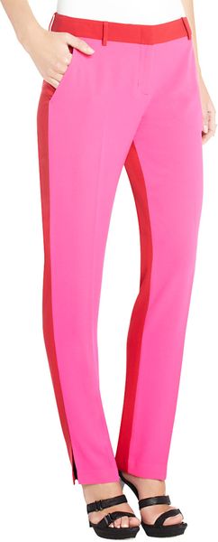 BCBGMAXAZRIA Monique Colorblock Slim Pants - Lyst