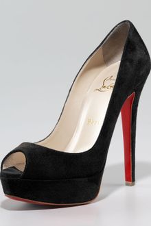 Christian Louboutin Banana Suede Platform Pump - Lyst