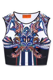 Clover Canyon Geometric Owl Crop Top - Lyst