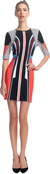 Clover Canyon Lotus Temple Neoprene Dress - Lyst