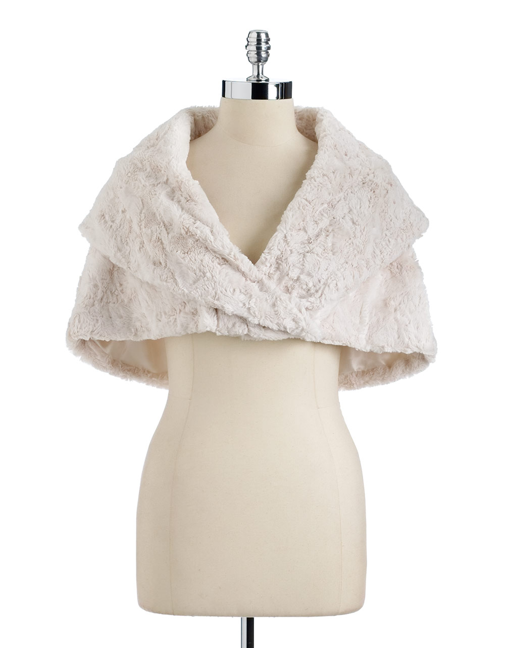 Eliza J Fur Bolero Jacket in White (ivory) Lyst