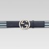 Gucci Ribbon Belt with Interlocking G Buckle in Blue for Men (navy) - Lyst