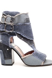 Laurence Dacade Rush Buckled Denim Heels - Lyst