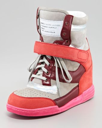 Marc By Marc Jacobs Internal Wedge Sneaker Silverwineberry - Lyst